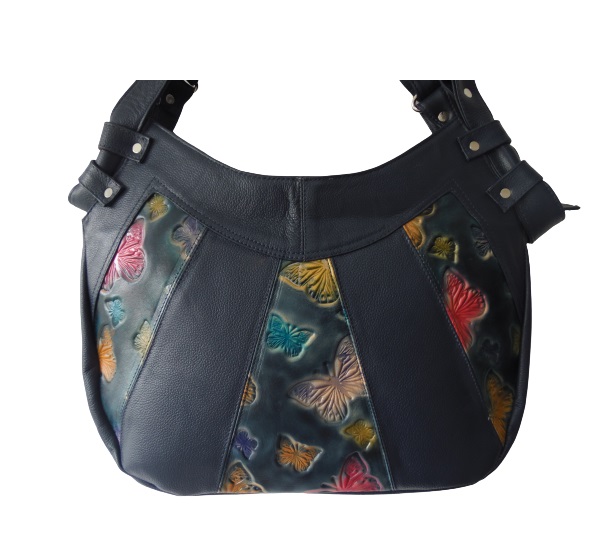 Bolso En Cuero Para Mujer CALZADO GUERREROS CB-088 AZUL